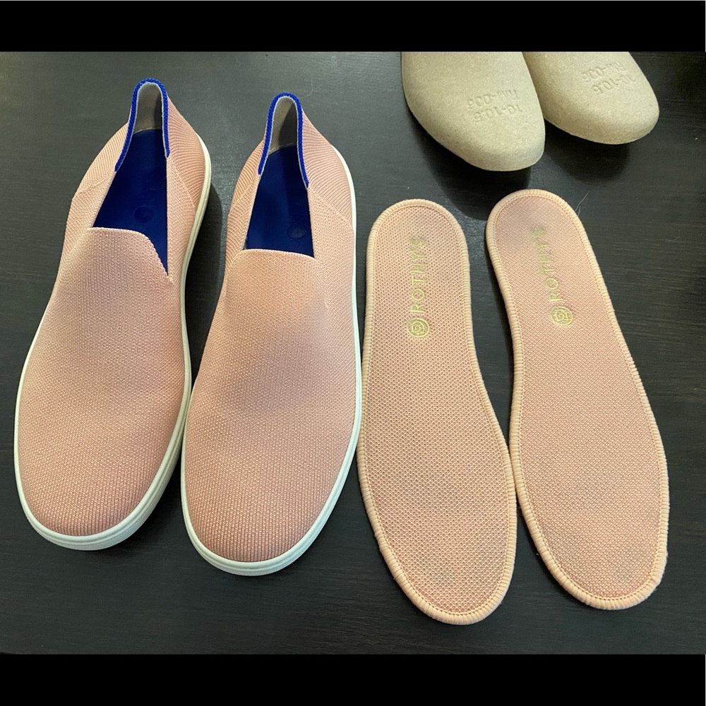 Rothys coral sneakers